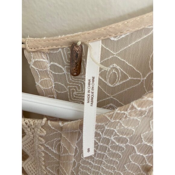 Free People Ivory Sleeveless Mini Dress - Picture 7 of 13